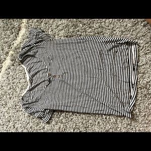 Ribbed striped American eagle top